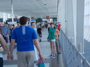 В переходе к торговым рядам